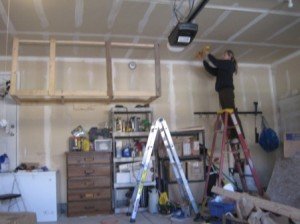 overhead hanging storage