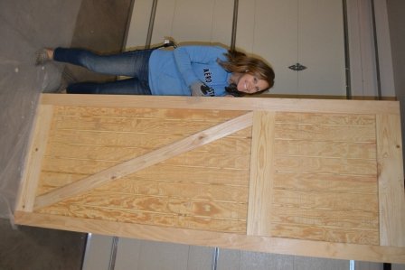 crab shack doors almost ready