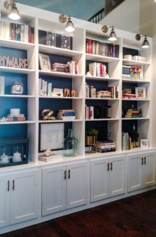 home library built in bookshelf
